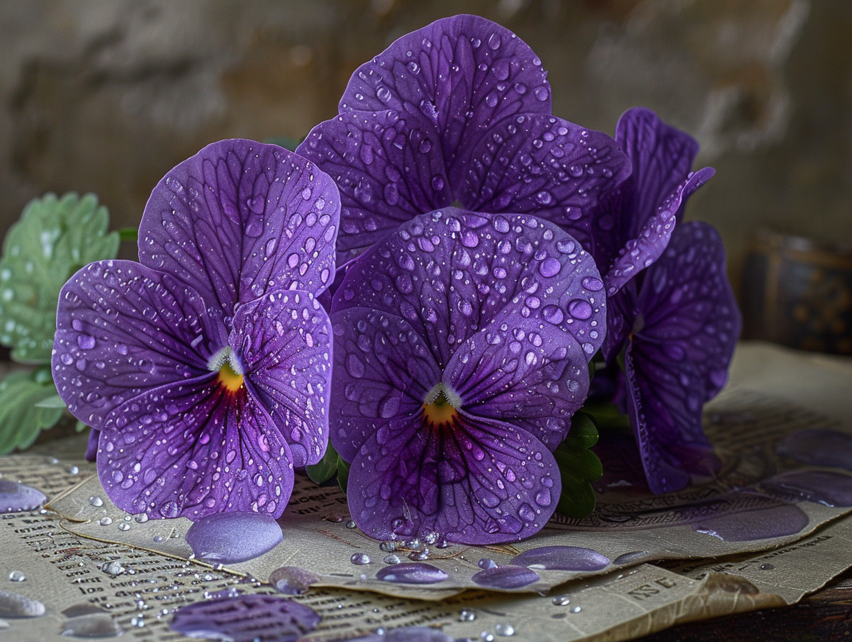 fleurs violette