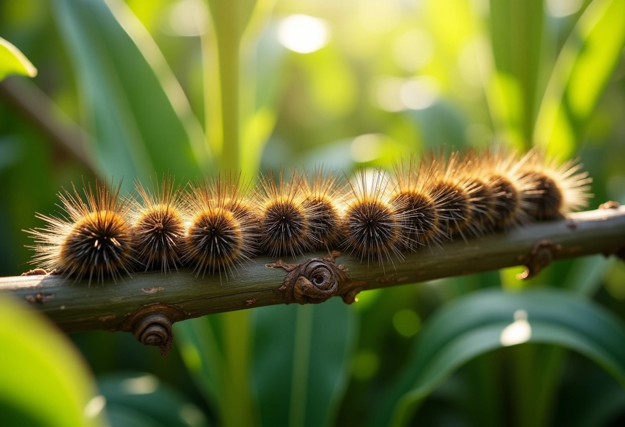 chenille poilue